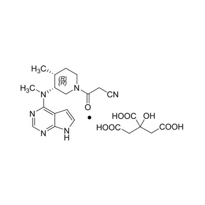 (3R,4R)-4-méthyl-3-(méthyl-7H-pyrrolo[2,3-d]pyrimidin-4-ylamino)-b-oxo-1-pipéridinepropanenitrile : 2-Hydroxy-1,2,3- propanetricarboxylate